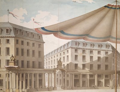 Design for decorating the Place de l